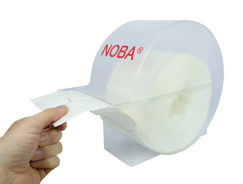 Noba Entnahmespender für Zellstofftupfer + 500 Stück Nobazelltupf steril 4 x 5 cm