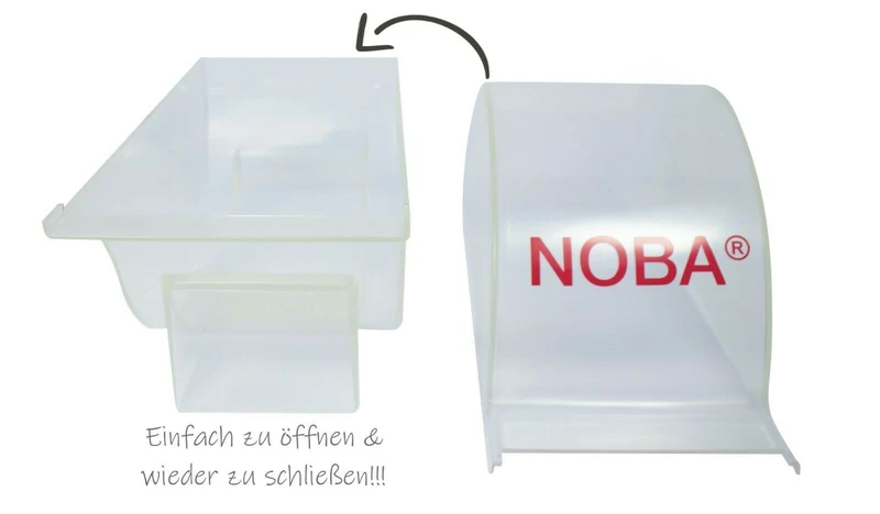 Noba Entnahmespender für Zellstofftupfer + 500 Stück Nobazelltupf steril 4 x 5 cm