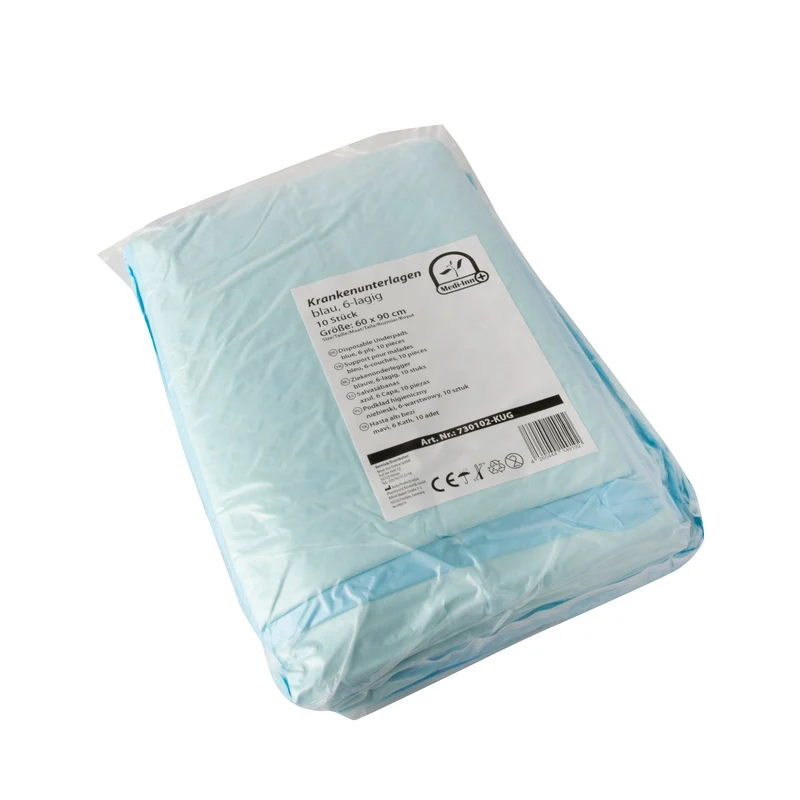 Medi-Inn Krankenunterlagen 60 x 90 cm 6-lagig 10er Pack