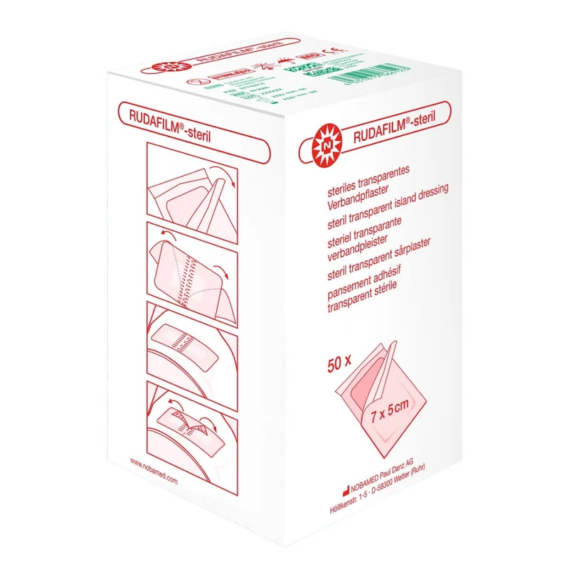 Noba Rudafilm-steril Verbandpflaster transparent steril 50 Stück