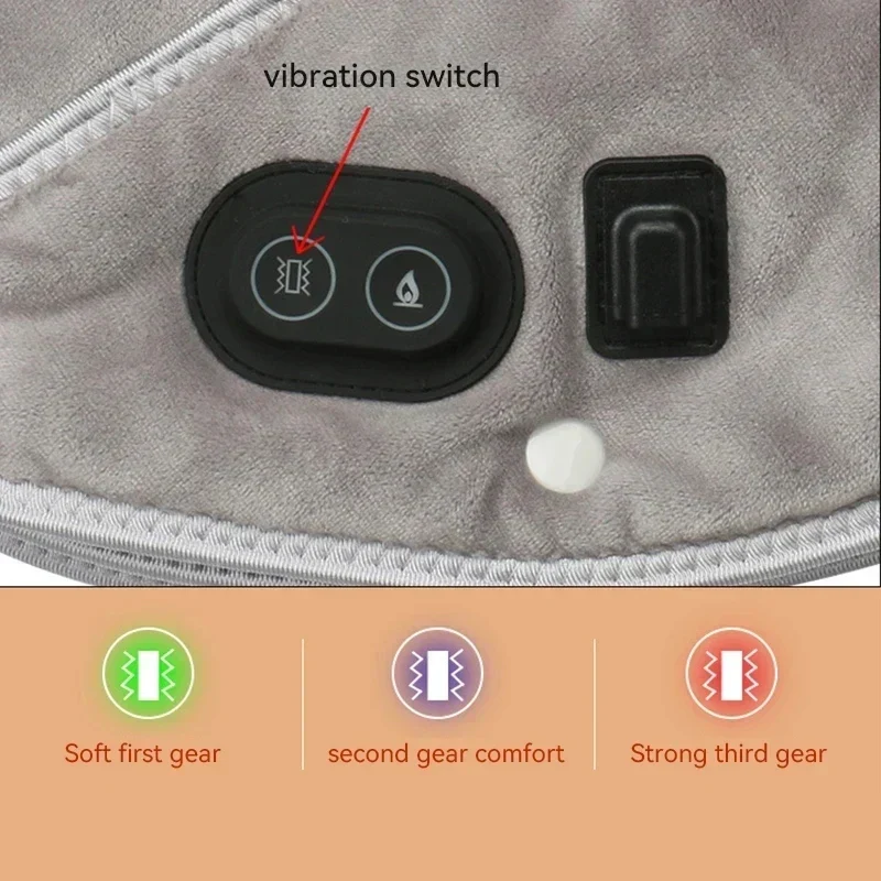 ThermoLiva Nacken- & Schultermassagekissen mit Vibration und USB-Heizung