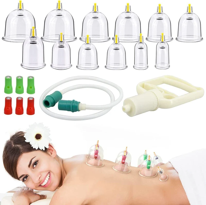 CuppingThera Pro | 32-teiliges Vakuum-Schröpfsatz für Massage & Akupunktur