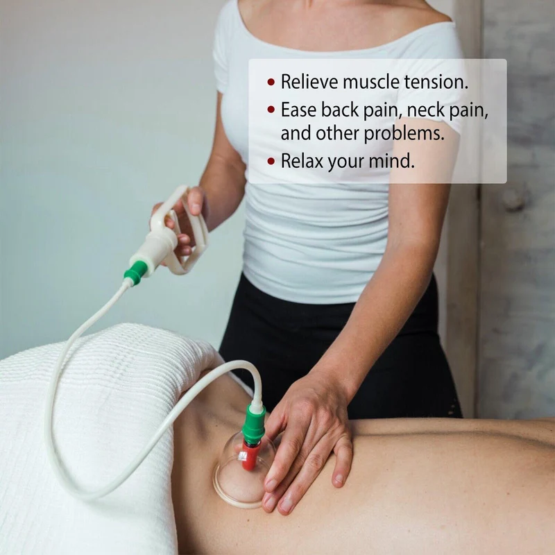 CuppingThera Pro | 32-teiliges Vakuum-Schröpfsatz für Massage & Akupunktur