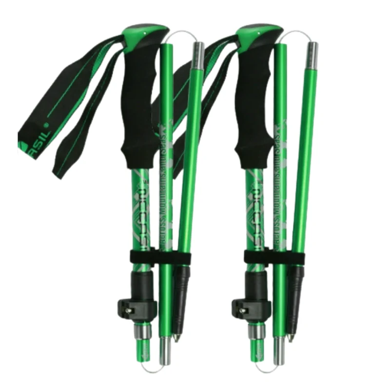 AlpineFlex | Leichte verstellbare faltbare Nordic Walking Stöcke