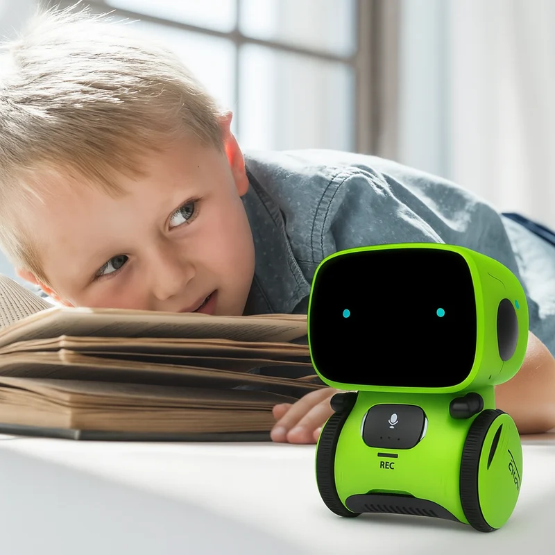 Interaktiver sprechender Roboter für Kinder | Intelligentes Lernspielzeug mit Stimme, Liedern und Spielen