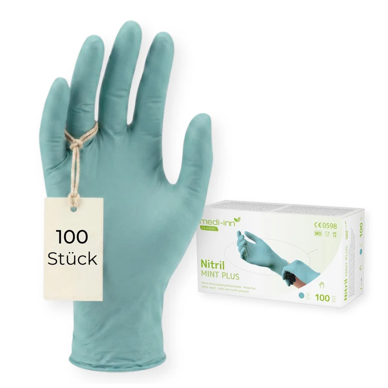 Medi-Inn Nitril Mint Plus Einmalhandschuhe puderfrei