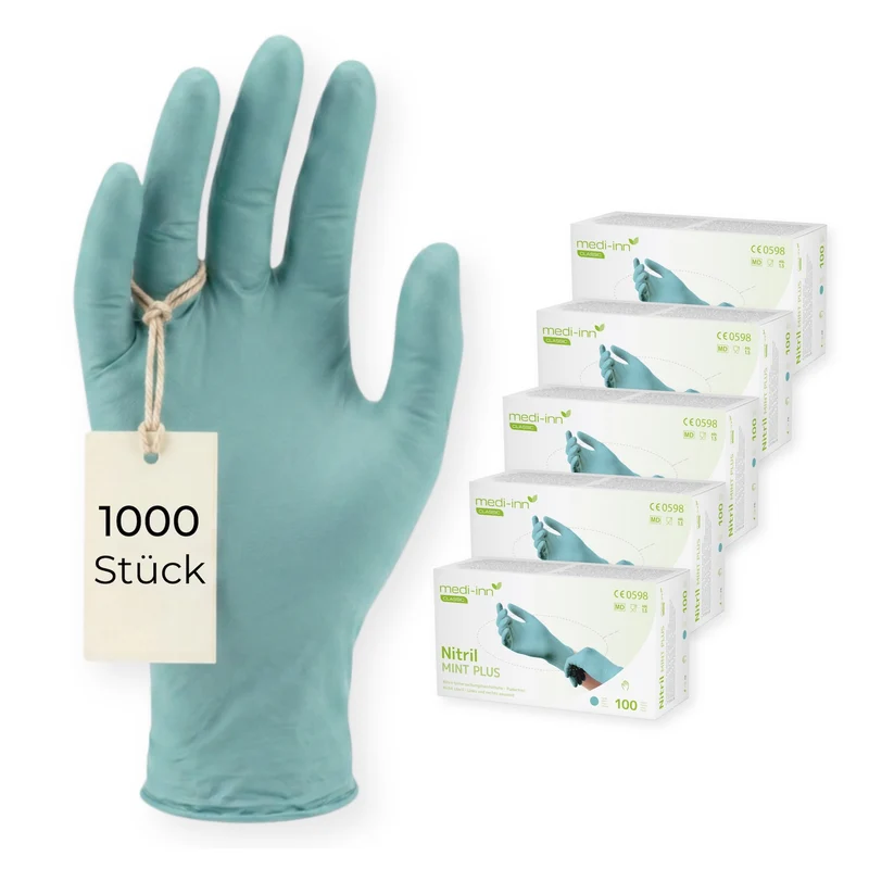 Medi-Inn Nitril Mint Plus Einmalhandschuhe puderfrei