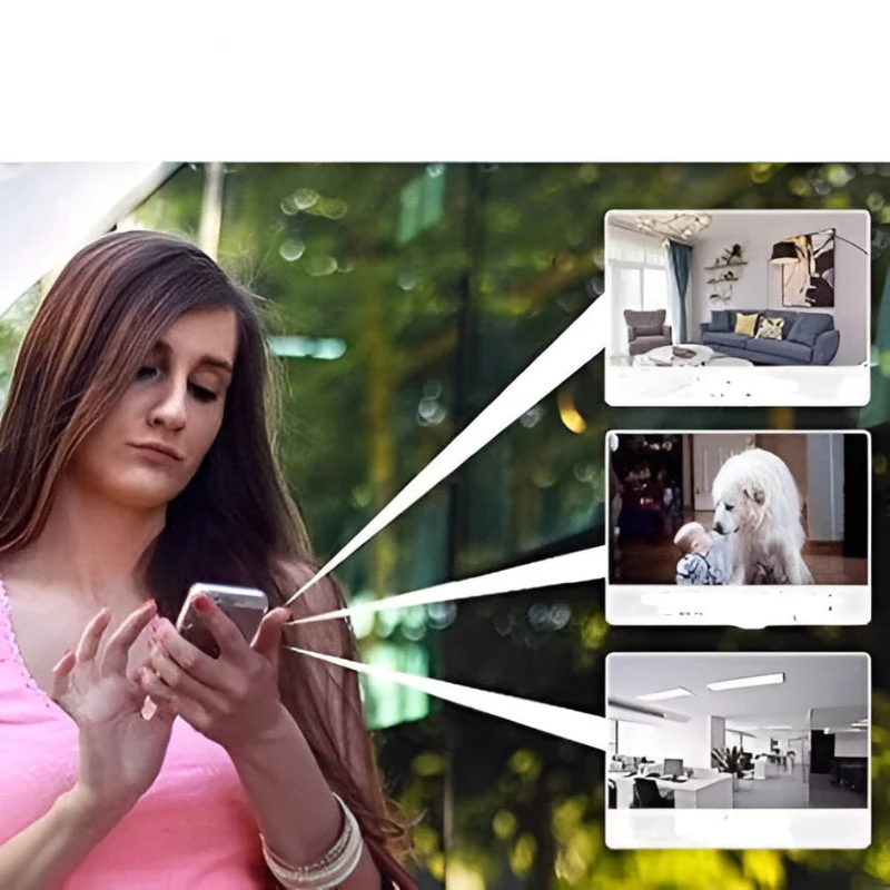 Lyrana - Drahtlose Mini-WLAN-Sicherheitskamera mit Live-Übertragung und Nachtsicht