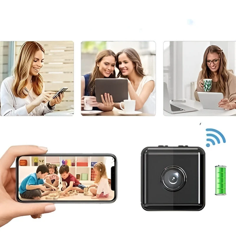Lyrana - Drahtlose Mini-WLAN-Sicherheitskamera mit Live-Übertragung und Nachtsicht