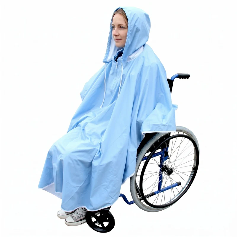 Medi-Inn Regenschutz, blau, für Rollstühle