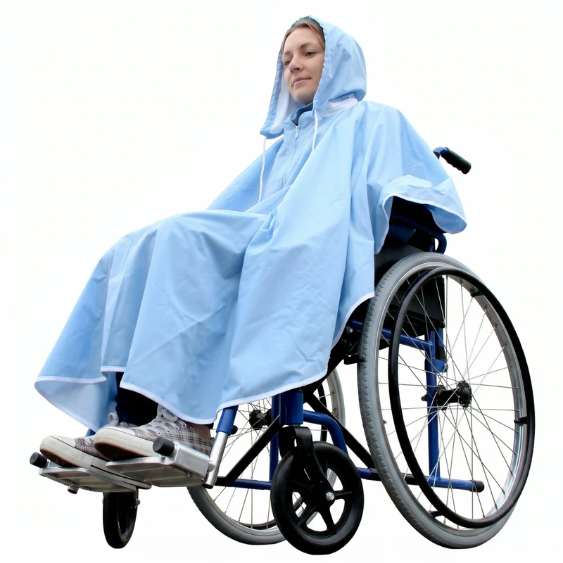 Medi-Inn Regenschutz, blau, für Rollstühle