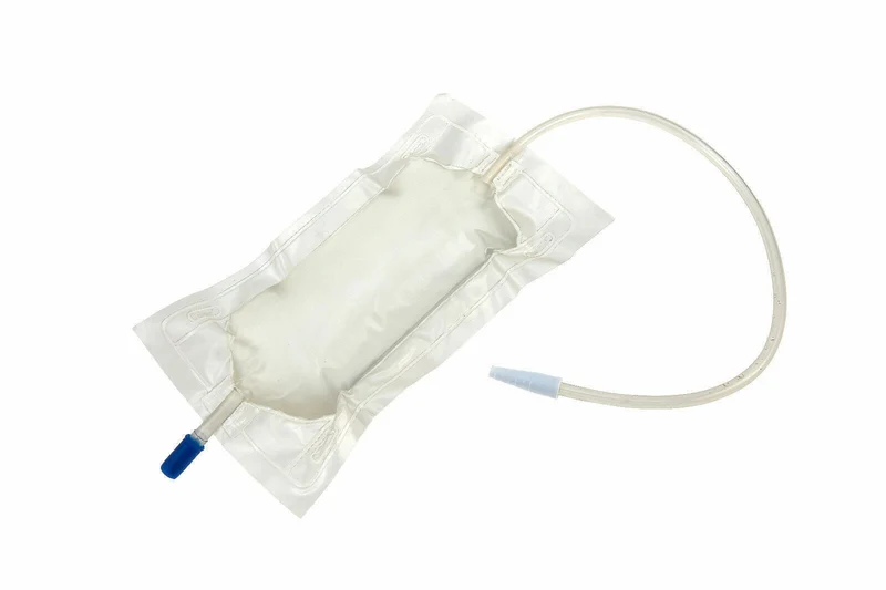 Romed Urinbeutel 500 ml mit Ventil und Ablasshahn steril 10 Stück + Safeline Beinhalter 60 cm 1 Stück