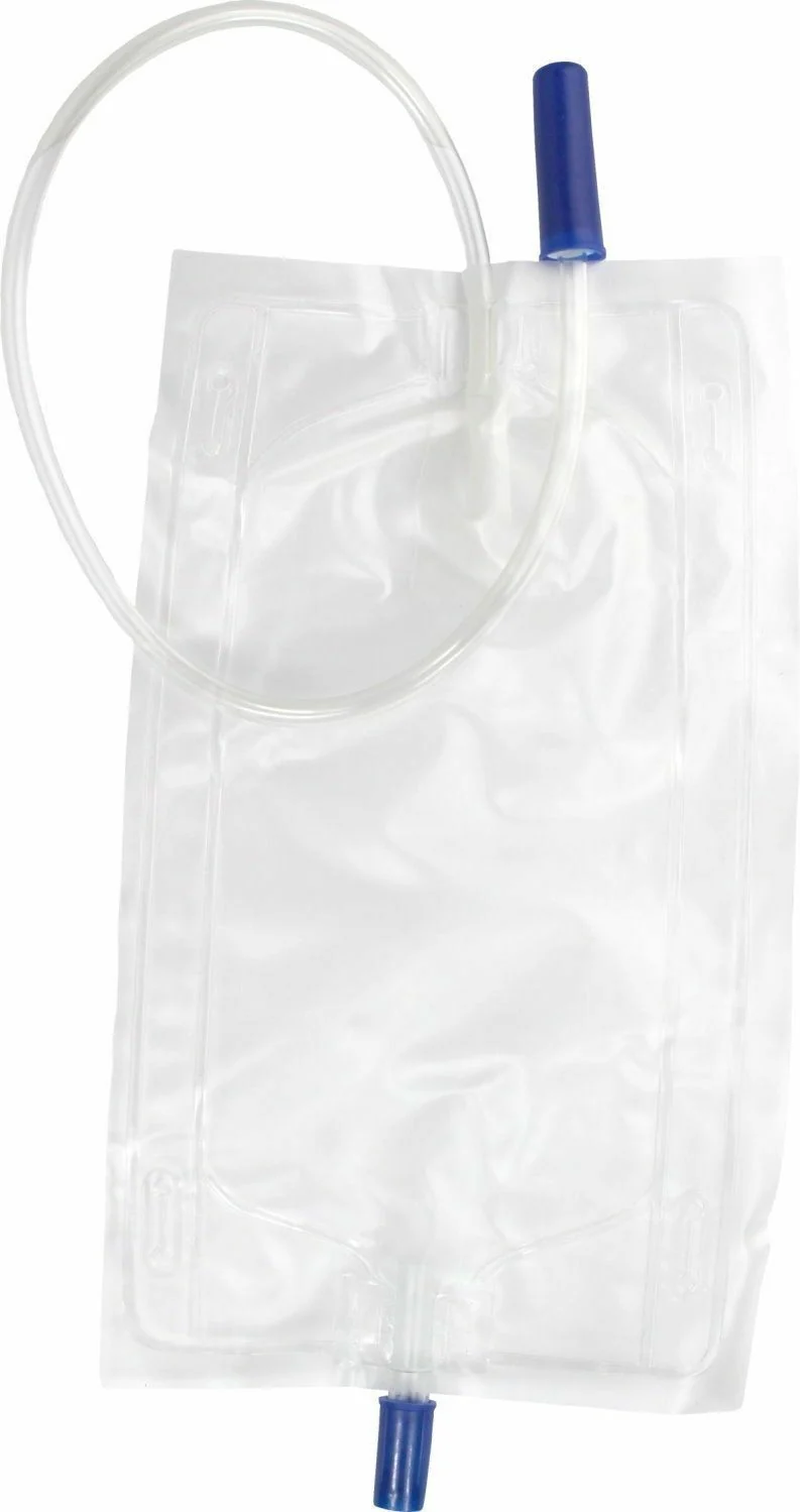 Romed Urinbeutel 500 ml mit Ventil und Ablasshahn steril 10 Stück + Safeline Beinhalter 60 cm 1 Stück
