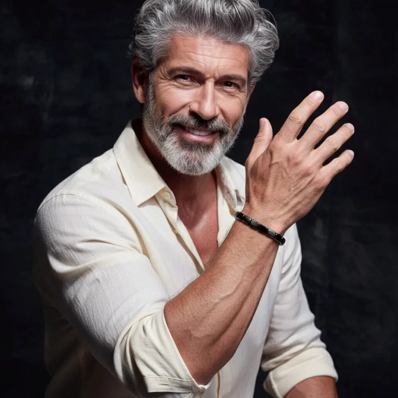 Hämatit-Armband für Herren – Eleganz, Stärke & Stilvolle Energie