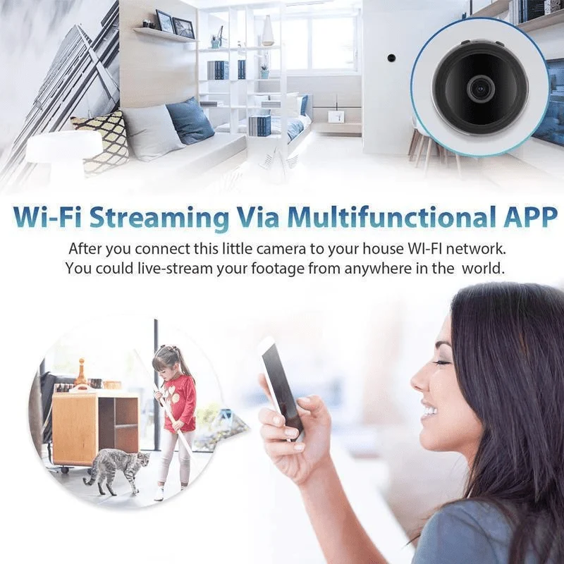 MINIVIEW CAM – 1080p Mini Kamera mit Nachtsicht & App-Steuerung