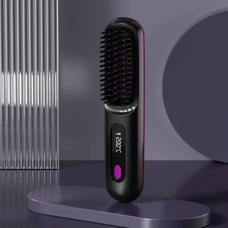 Kabelloser Haarstyler mit Keramik-Heizung und USB-Ladefunktion