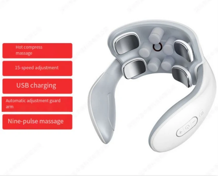 SerenityWave | Beruhigender 4D kabelloser Nacken- und Schultermassager mit Wärme