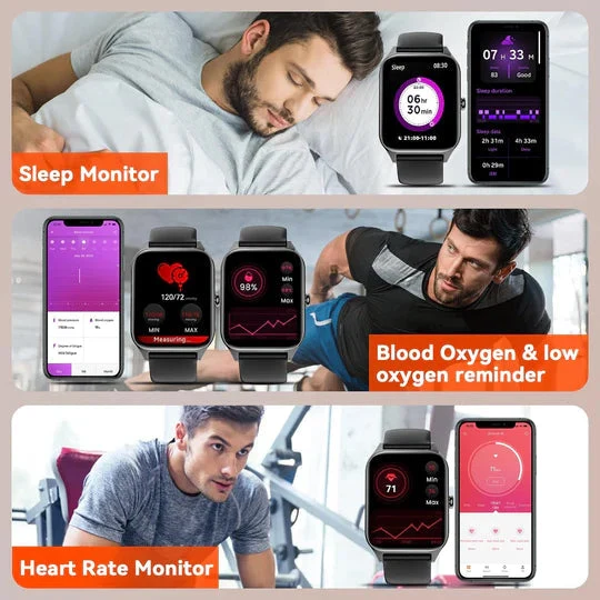 Nicht-invasive Glukoseüberwachung | Tägliche Gesundheitsüberwachung Smartwatch
