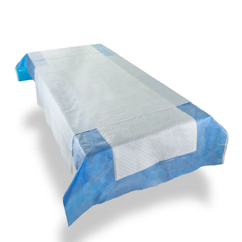 Medi-Inn OP-Tischabdeckungen blau mit Tragetuch 100 x 225 cm