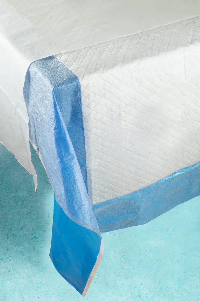Medi-Inn OP-Tischabdeckungen blau mit Tragetuch 100 x 225 cm