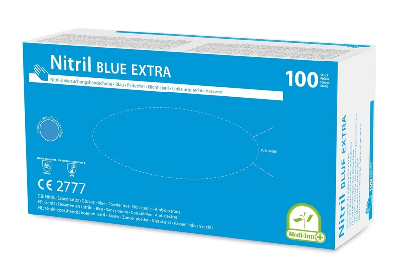 Medi-Inn Nitril blue extra Einmalhandschuhe puderfrei