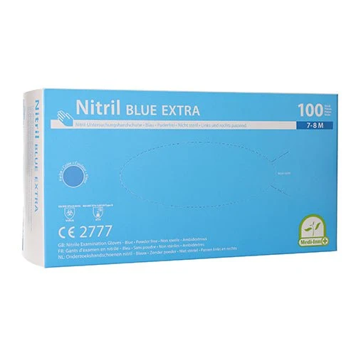 Medi-Inn Nitril blue extra Einmalhandschuhe puderfrei