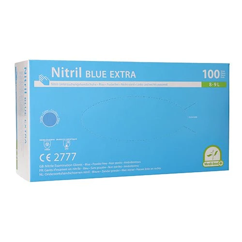 Medi-Inn Nitril blue extra Einmalhandschuhe puderfrei