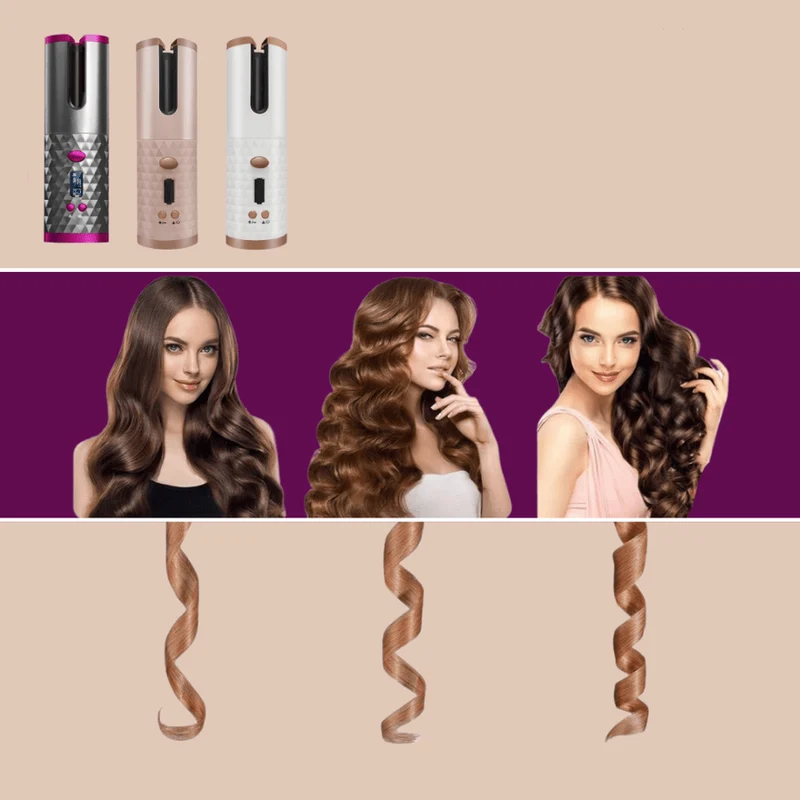 Kabelloser Lockenstyler – Wireless Curl Styler für unterwegs & schonendes Styling