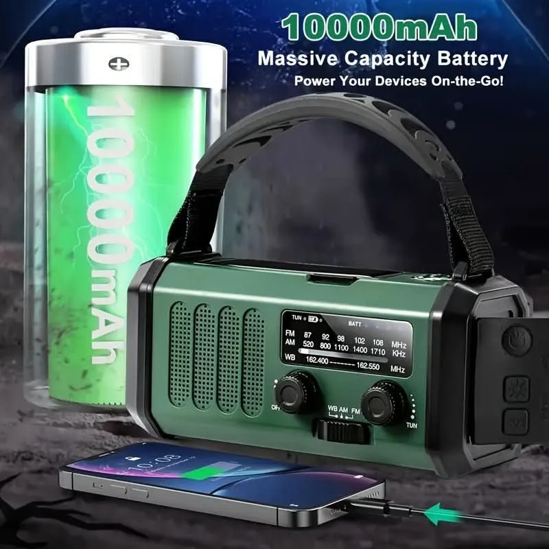 EcoPower Radio – Notfallradio mit Solar, Taschenlampe & USB-Ladefunktion