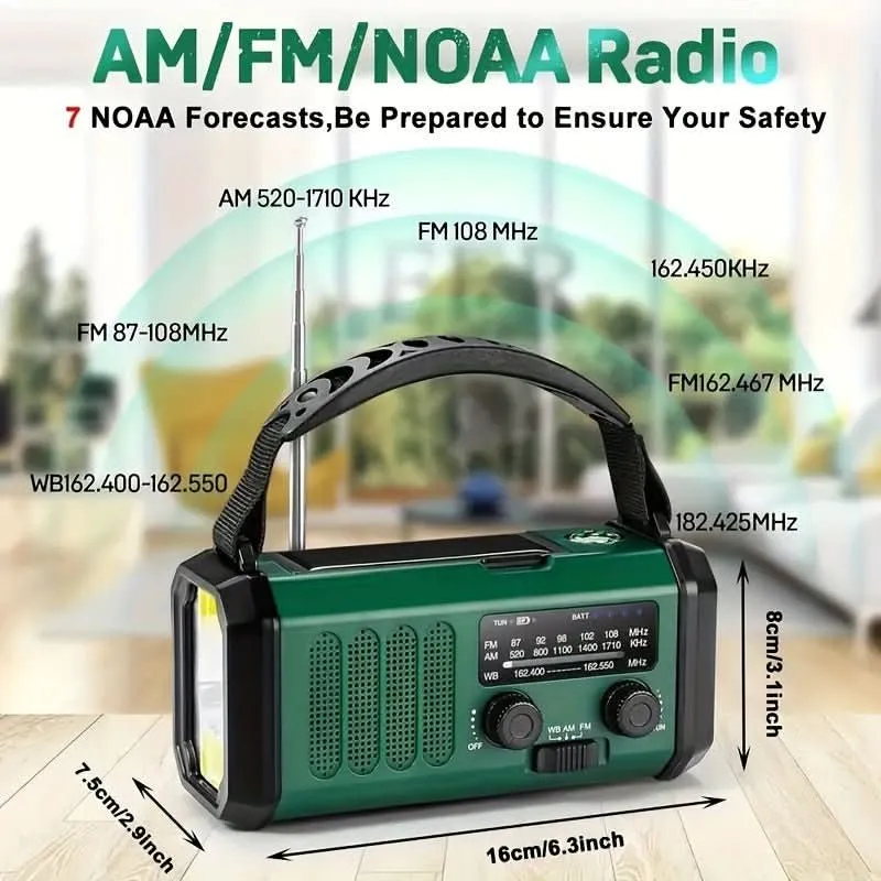 EcoPower Radio – Notfallradio mit Solar, Taschenlampe & USB-Ladefunktion