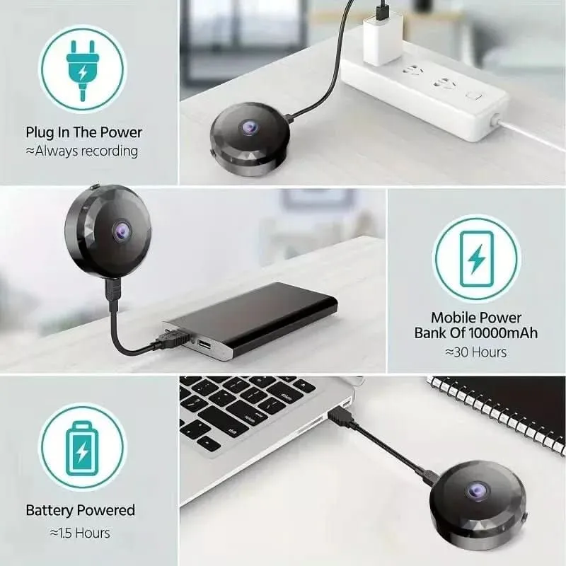 SECURECAM MINI – Magnetische Mini-WiFi-Kamera 1080P HD für diskrete Überwachung
