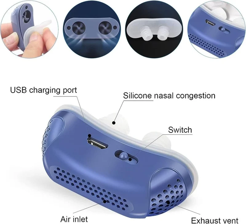 MICROBREATH – Anti-Schnarch CPAP-Gerät ohne Maske für ruhigen Schlaf & freie Atmung