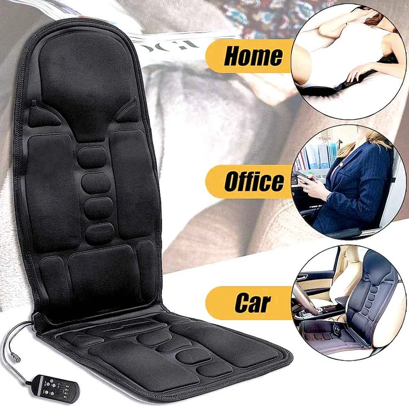 8-Modus Heizbare Massagestuhlauflage für Rücken, Nacken & Vollständige Körperentspannung – Perfekt für Auto & Zuhause