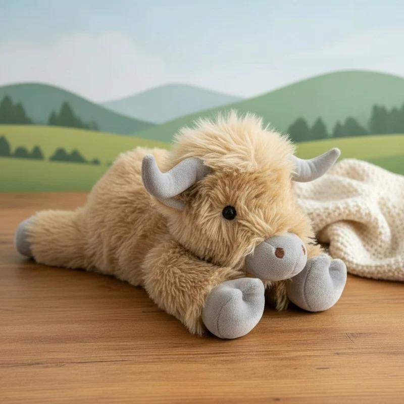 MOOLETTE – Schattige Hochland-Rundplüsch mit Gemütlichem, Knuddelbarem Design