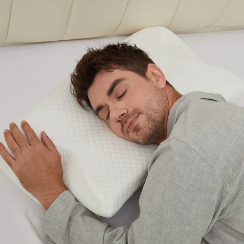 Kissen gegen Schlafapnoe & Schnarchen – Ergonomisches Memory-Schaum Anti-Schnarch Kissen für bessere Atmung & tiefere Schlafunterstützung