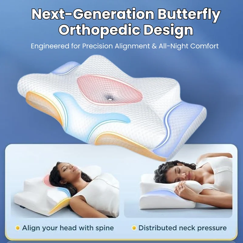 Kissen gegen Schlafapnoe & Schnarchen – Ergonomisches Memory-Schaum Anti-Schnarch Kissen für bessere Atmung & tiefere Schlafunterstützung