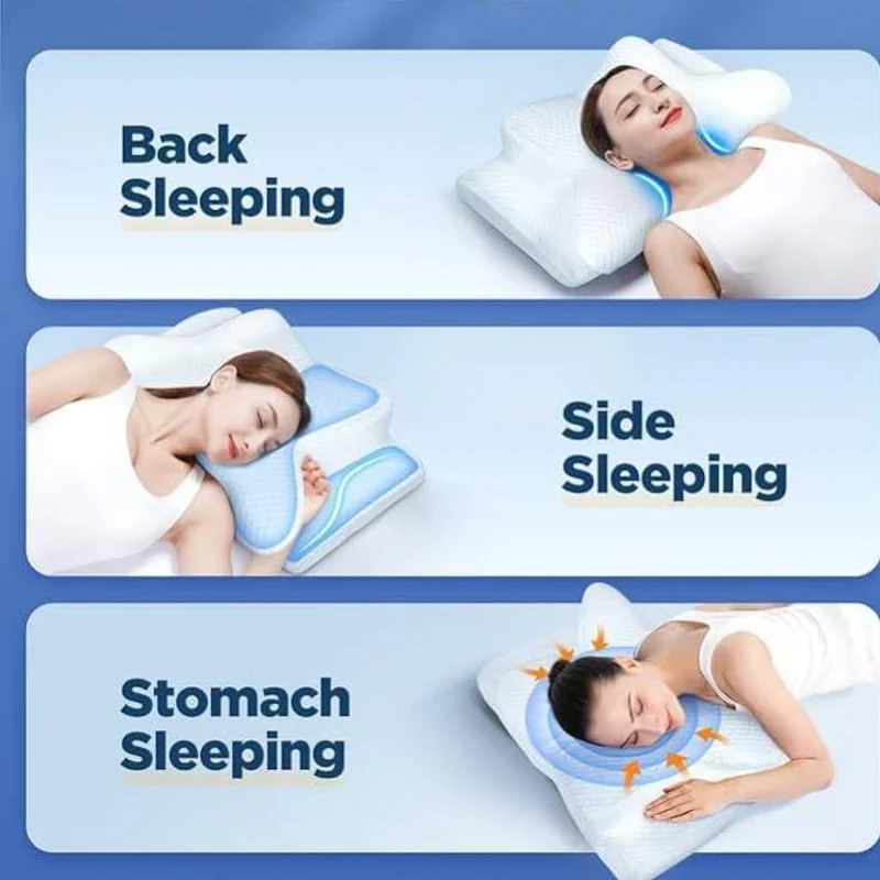 Kissen gegen Schlafapnoe & Schnarchen – Ergonomisches Memory-Schaum Anti-Schnarch Kissen für bessere Atmung & tiefere Schlafunterstützung