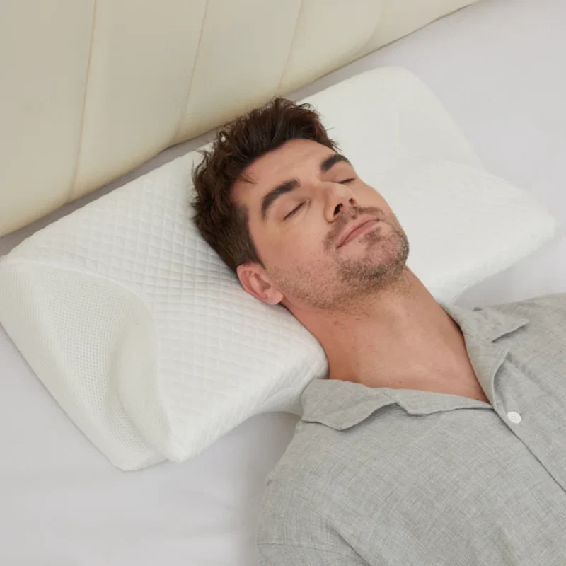 Kissen gegen Schlafapnoe & Schnarchen – Ergonomisches Memory-Schaum Anti-Schnarch Kissen für bessere Atmung & tiefere Schlafunterstützung