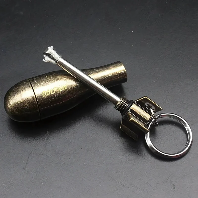 Survival Wasserdichte Feuerstarter Schlüsselanhänger