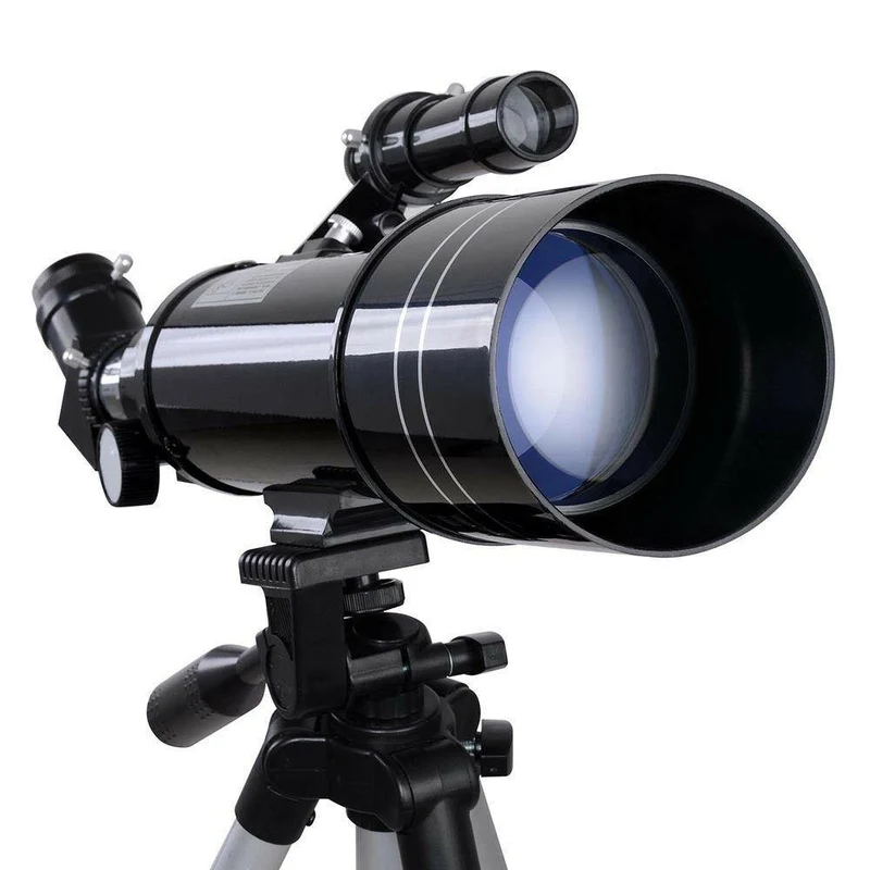 400/70mm Astronomisches Teleskop | Hochpräziser Refraktor mit stabilem Stativ und Okularset