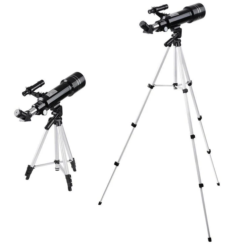 400/70mm Astronomisches Teleskop | Hochpräziser Refraktor mit stabilem Stativ und Okularset