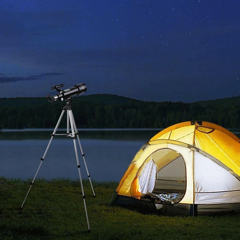 400/70mm Astronomisches Teleskop | Hochpräziser Refraktor mit stabilem Stativ und Okularset