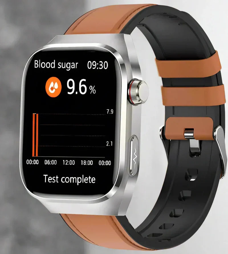 Fortgeschrittene Gesundheits-Smartwatch | ECG, Blutzucker, 2.04" AMOLED-Display & Fitnessmodi