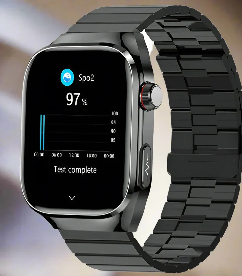 Fortgeschrittene Gesundheits-Smartwatch | ECG, Blutzucker, 2.04" AMOLED-Display & Fitnessmodi