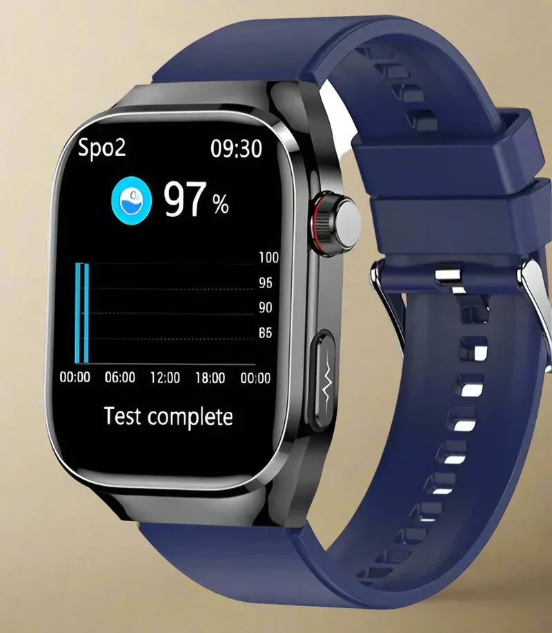 Fortgeschrittene Gesundheits-Smartwatch | ECG, Blutzucker, 2.04" AMOLED-Display & Fitnessmodi