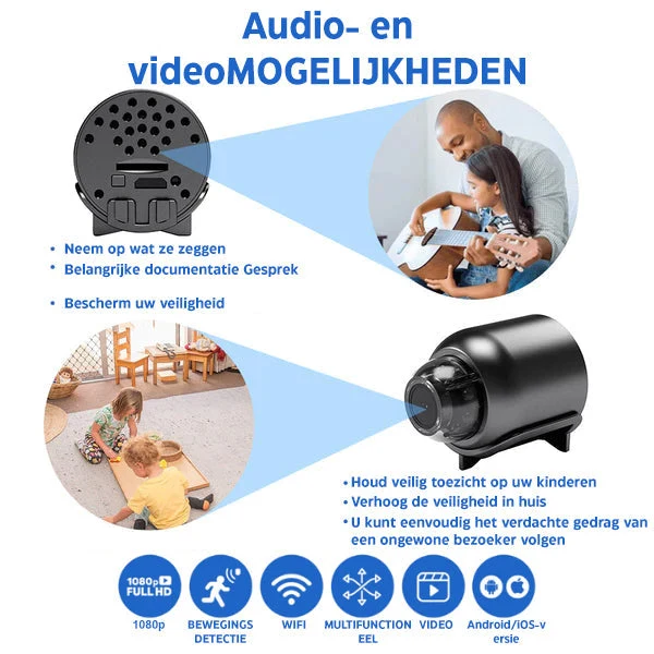SafeView 160 | Drahtlose Sicherheitskamera für Zuhause mit HD-Nachtsicht