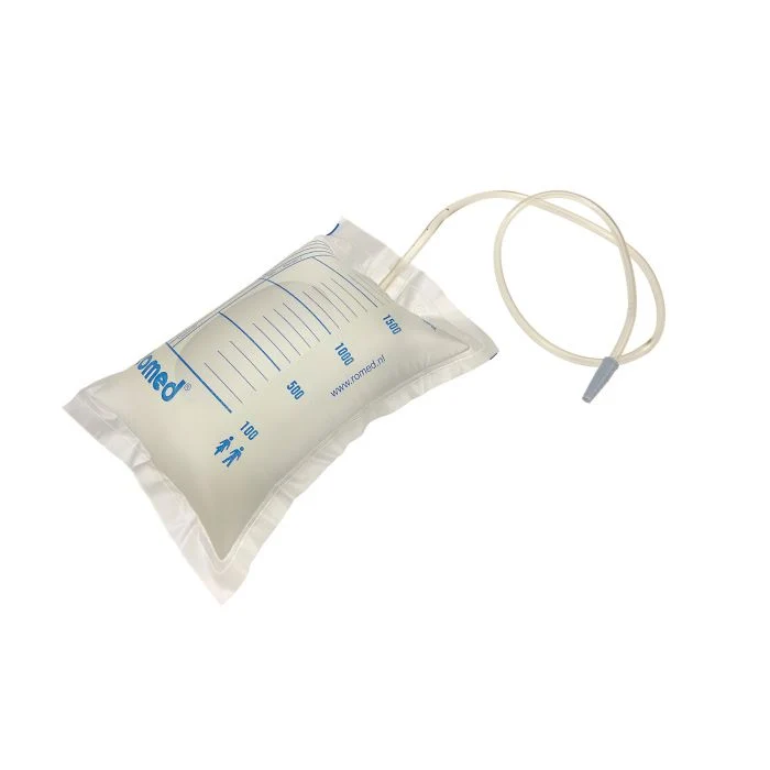 Romed Urinbeutel 2 Liter, 90 cm Schlauch, ohne Ablauf