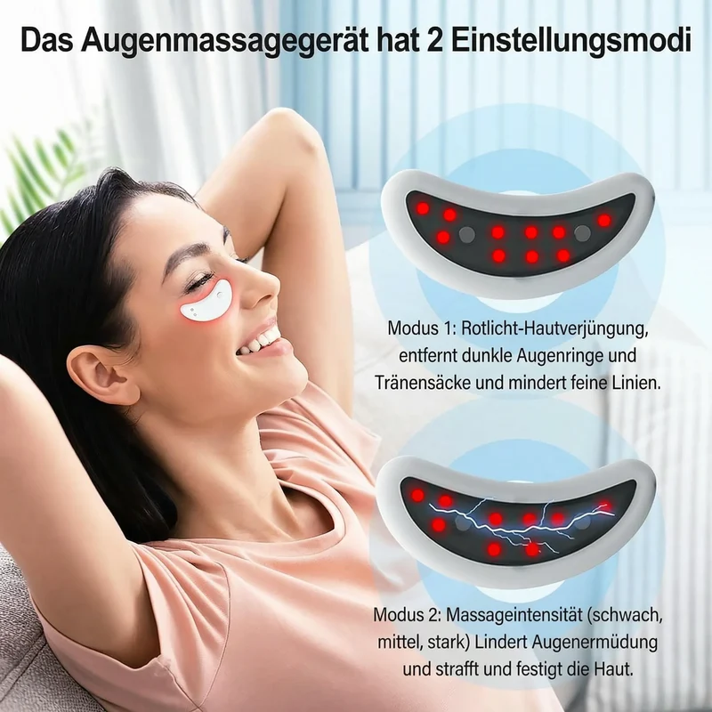 Gerät gegen Augenringe & Tränensäcke durch Rotlichttherapie | Augenia