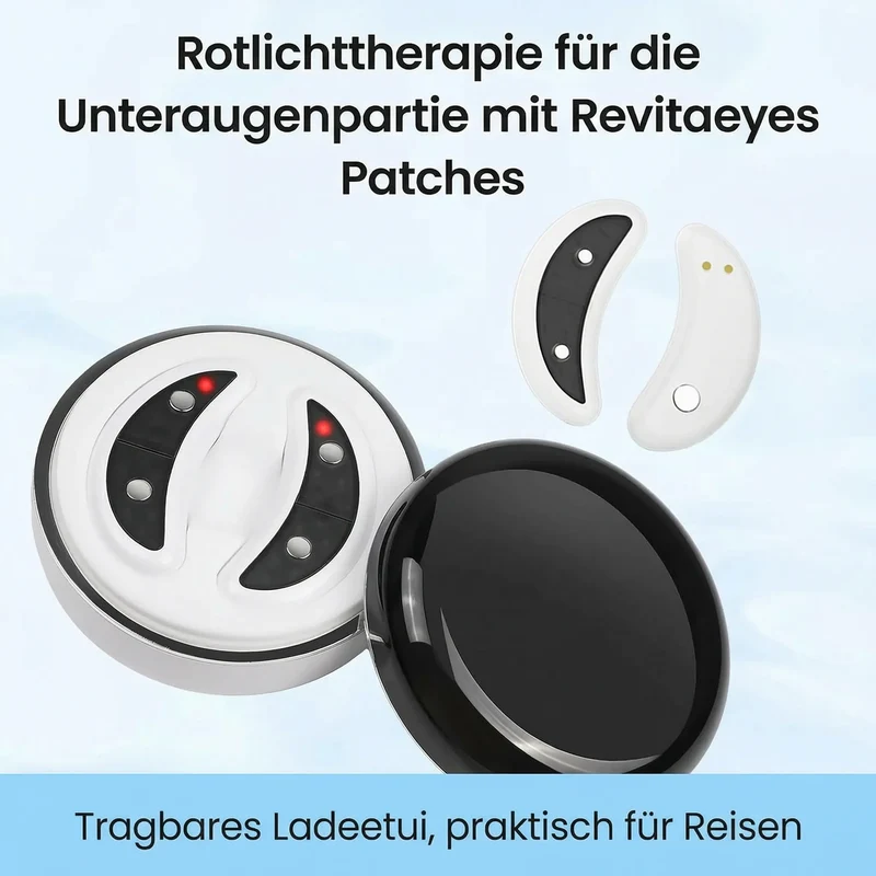 Gerät gegen Augenringe & Tränensäcke durch Rotlichttherapie | Augenia