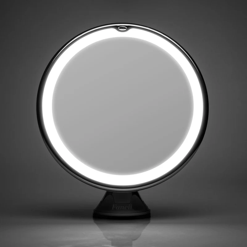 Schminkspiegel mit Licht und 10x Vergrößerung | Beleuchteter LED Spiegel rund | Kosmetix